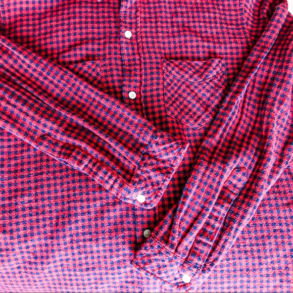 Current/Elliot Womens Size 1 Red Flannel Shirt - Picture 7 of 8